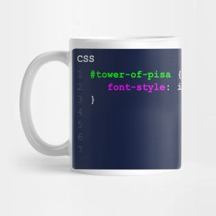 CSS Tower of Pisa Mug